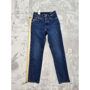 Levis 501 Premium Straight Fit Womens Jeans‎ Size Dark Wash 24x30